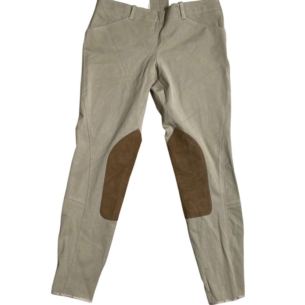 NWT R.J. Classics Sterling Breeches Equestrian Knee Patch Beige 28R